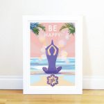 Be happy poster a4