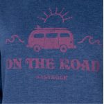 Saltrock on the road womens hoodie blue detail