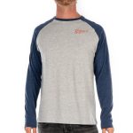 Elevated Mini - Men's Long Sleeve Raglan T-Shirt - Blue – Saltrock