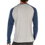 Elevated Mini - Men's Long Sleeve Raglan T-Shirt - Blue – Saltrock BACK