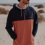 Saltrock Home Run Emb - 1/4 Zip Panel Hoodie
