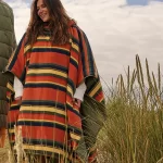 Festival - Reversible Poncho - multi stripe